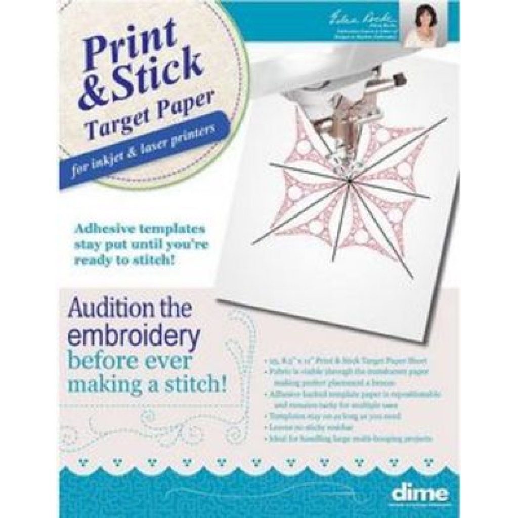 Print & Stick Target Paper-Pkg 25 Sheets