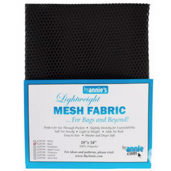 Black Mesh Lite Weight 18in x 54in