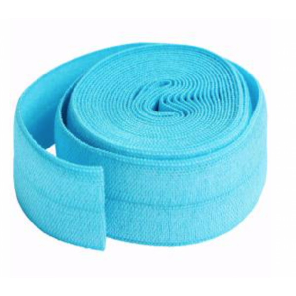 Parrot Blue Fold-over Elastic 3/4in x 2yd