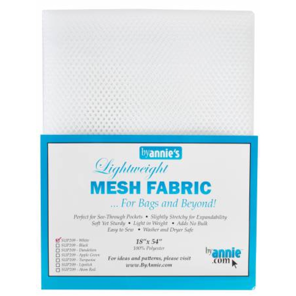 White Mesh Lite Weight  18in x 54in, White