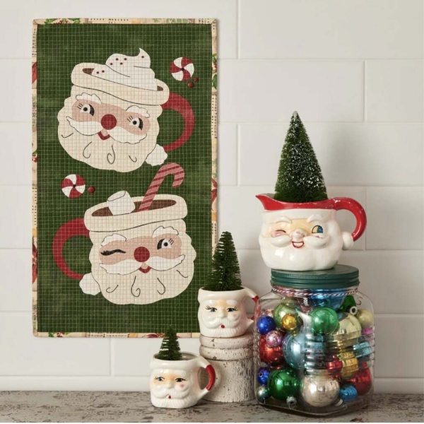 Festive Santa Mugs Scrappliqué Regular price