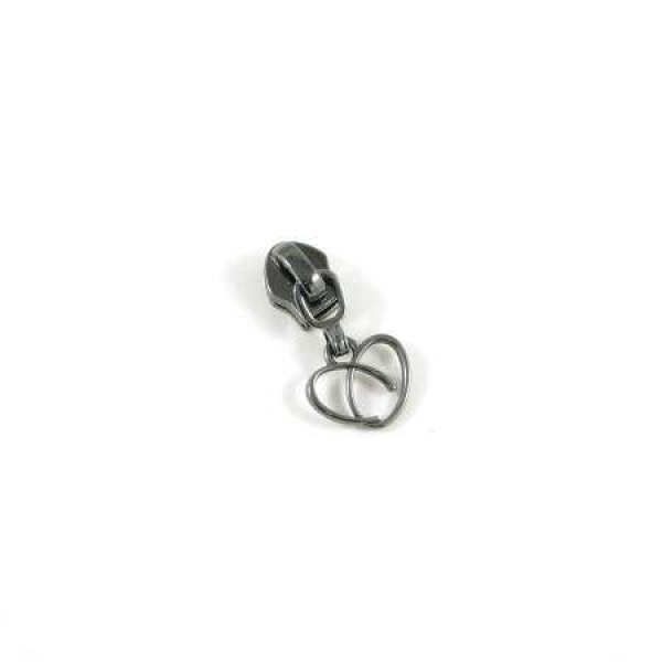 #5 Emmaline HEART Slider and Pull Gun Metal