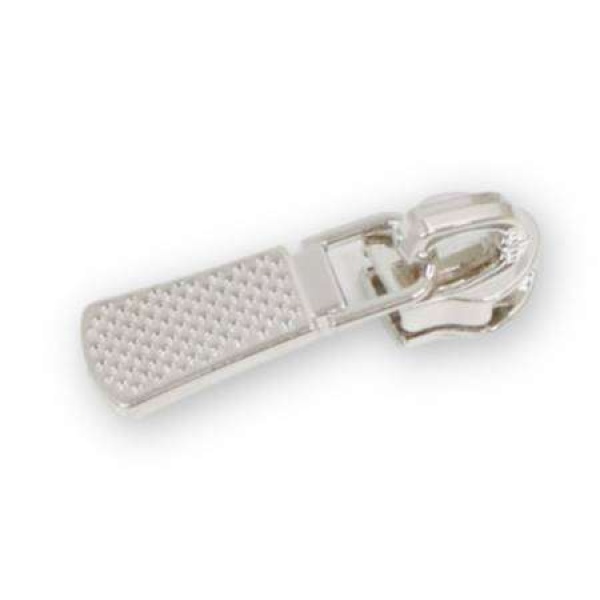 Four 5 Textured Zipper Pulls Nickel