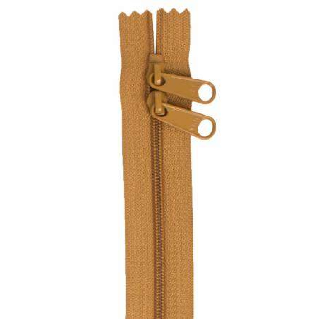 Handbag Zipper 30in Golden Brown