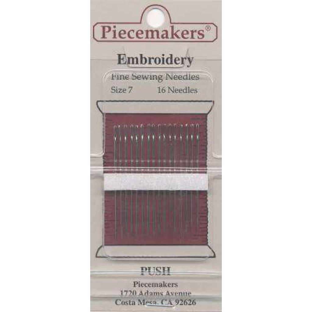 Piecemaker Embroidery / Crewel Needles Size 7