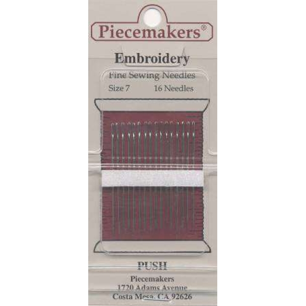 Piecemaker Embroidery / Crewel Needles Size 7