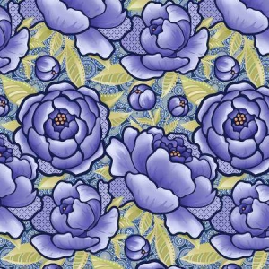 Peri Bloom 108in Wide Quilt Back