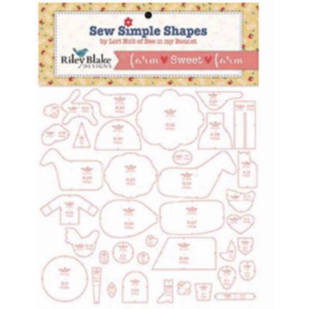 Lori Holt Farm Sweet Farm Quilt Template Set, Lori Holt