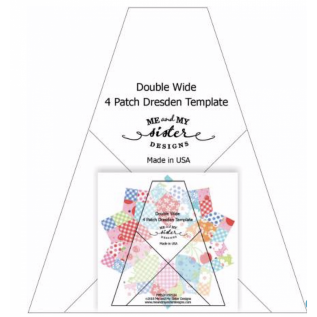 Double Wide 4 patch Dresden Template, Fra Me and My Sister