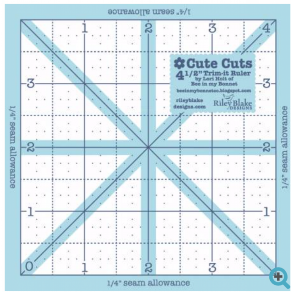 Trim It Ruler Square 4-1/2in x 4-1/2in