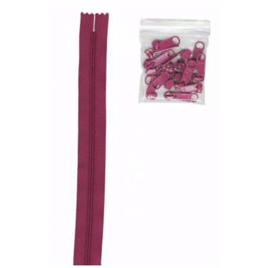 Wild Plum 4 yards of 16mm #4.5 Zipper Chain and 16 Ex-Large