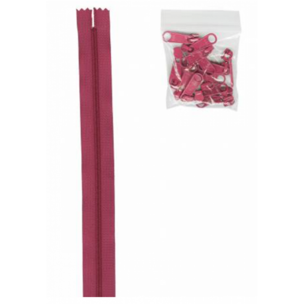 Crazy Plum 4 yards of 16mm #4.5 Zipper Chain and 16 Ex-Large