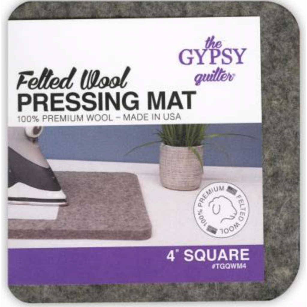 Wool Pressing Mat 4in x 4in x 1/2in Thick
