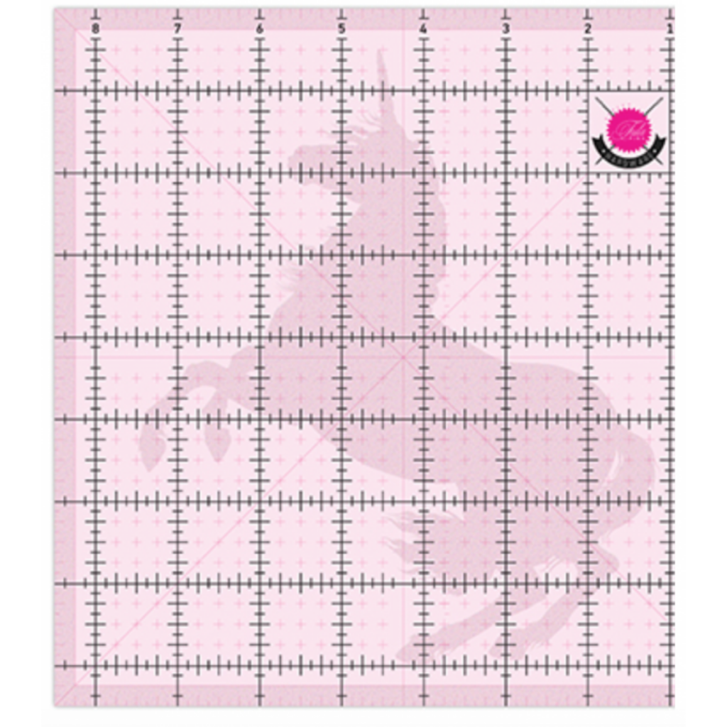 Tula Pink 4 1/2in Square Template with Unicorn