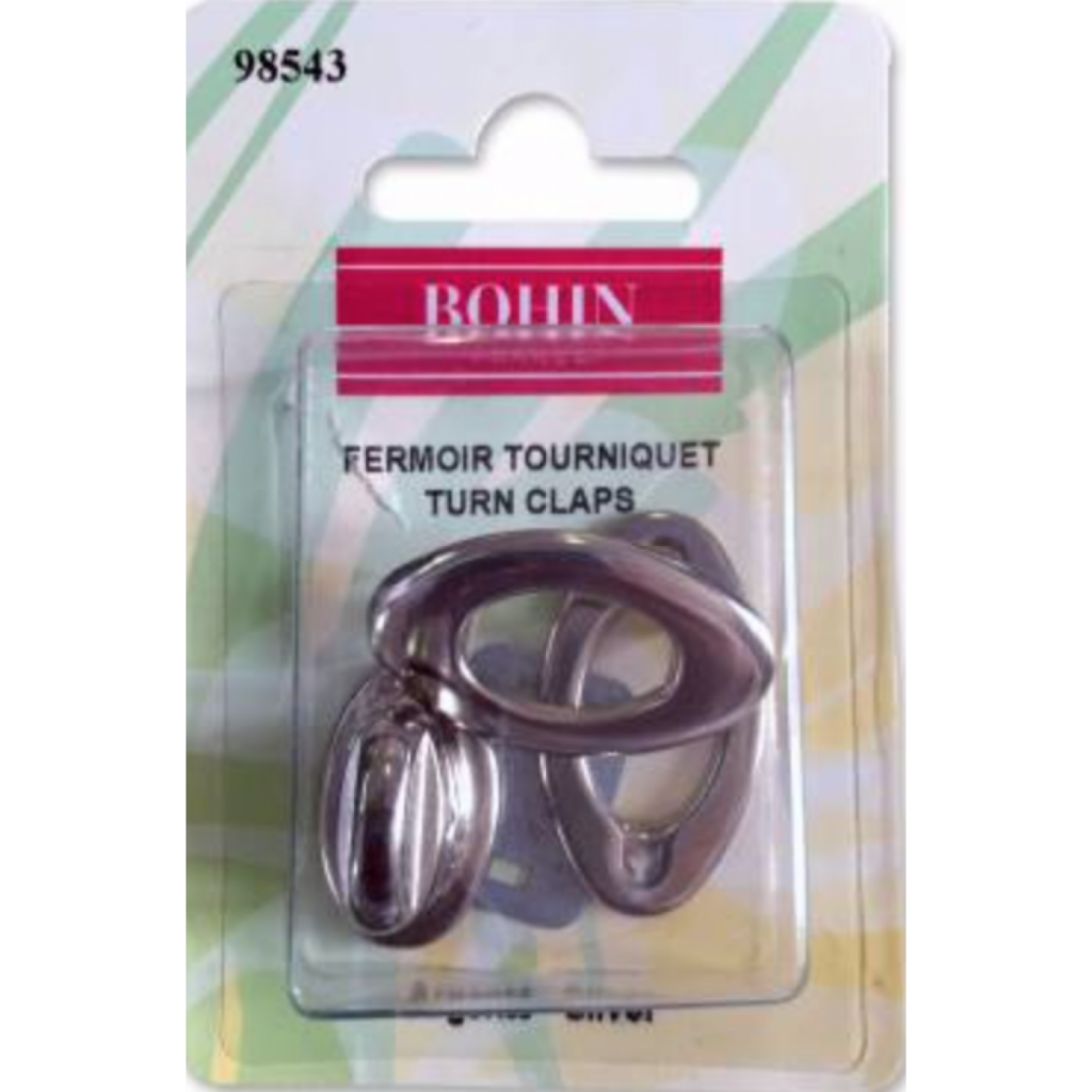 Turn Clasp Silver 4 Parts No Tool