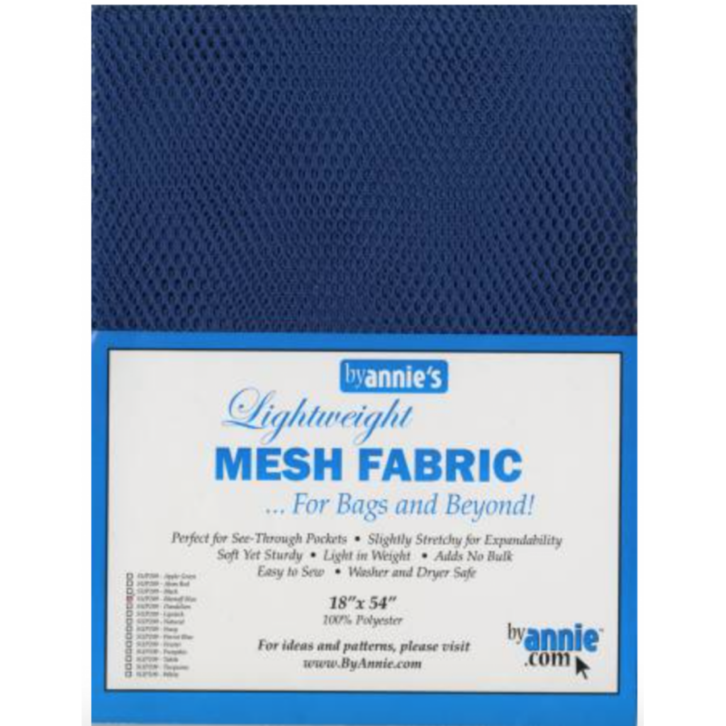 Blastoff Blue Lightweight Mesh Fabric 18x54in, By Annie