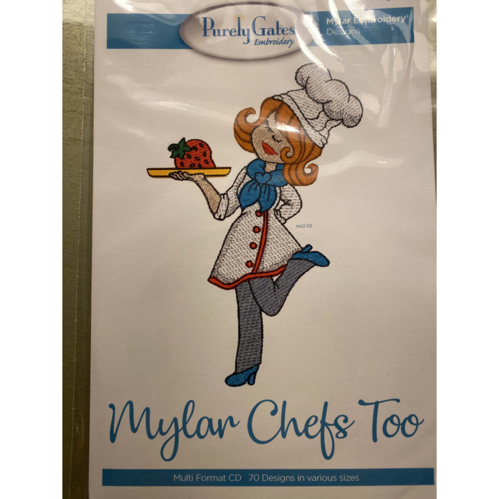 Mylar Chefs Too, Maskinbroderi
