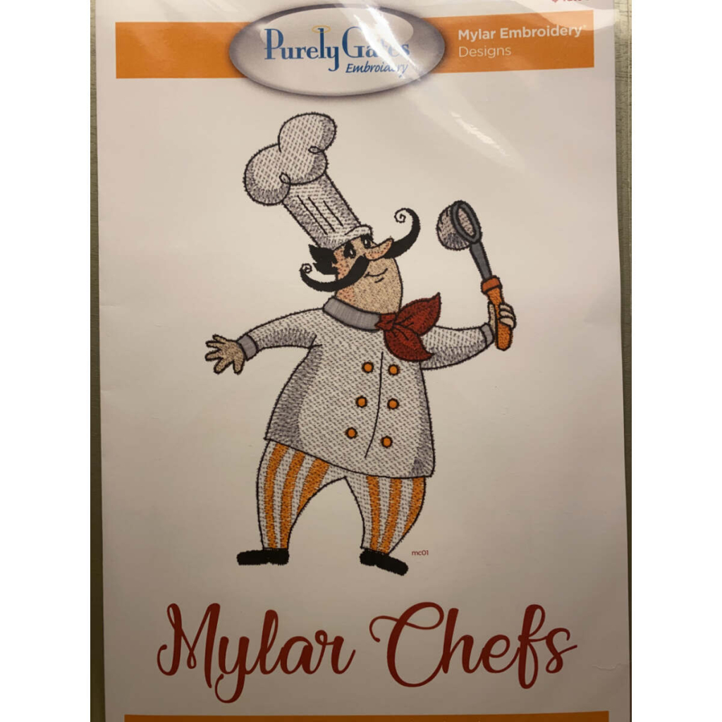 Mylar Chefs , Maskinbroderi
