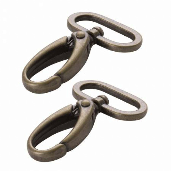 Swivel Hook 1-1/2in Antique Brass Set of Two, ByAnnie