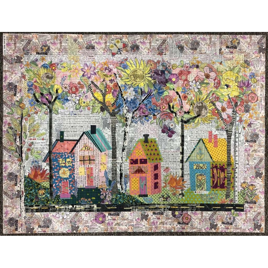 Birch Street Collage Pattern by Laura Heine