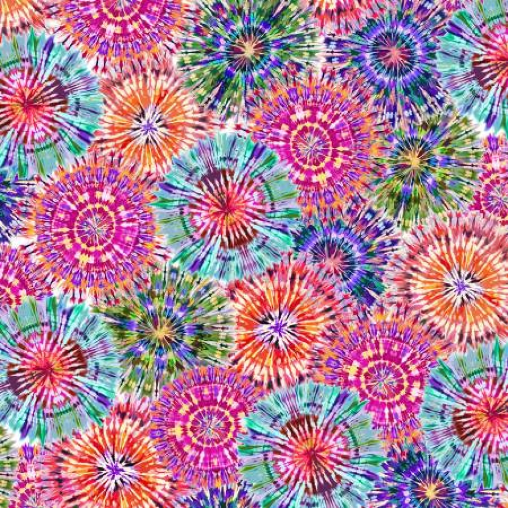 Multi Bright Starburst Digital 108in Wide Back