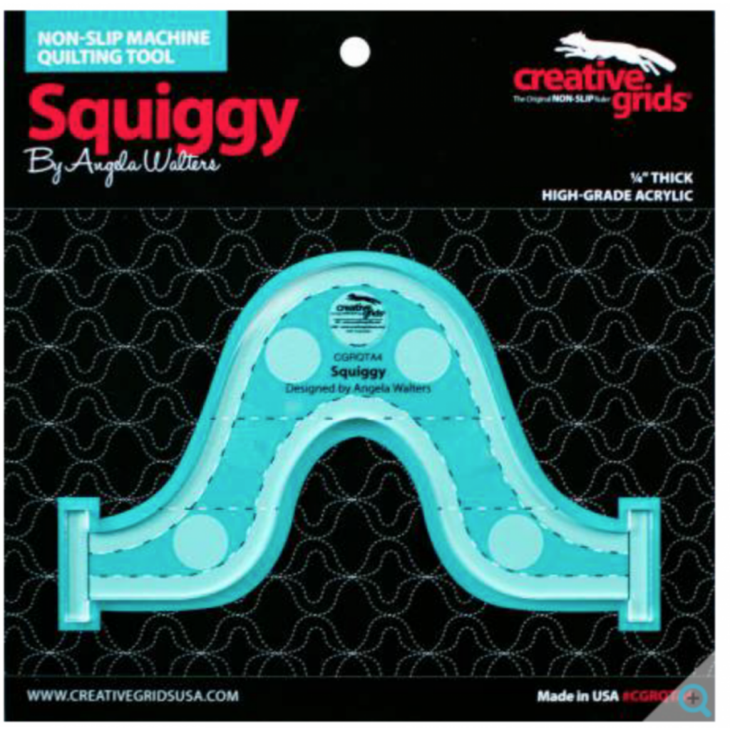 Squiggy linjal, Angela Walters quiltelinjal
