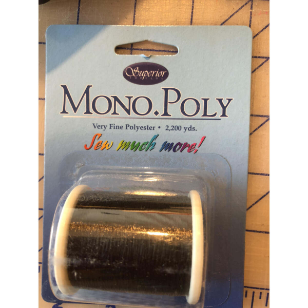 Mono Poly smoke, usynlig tråd mørk
