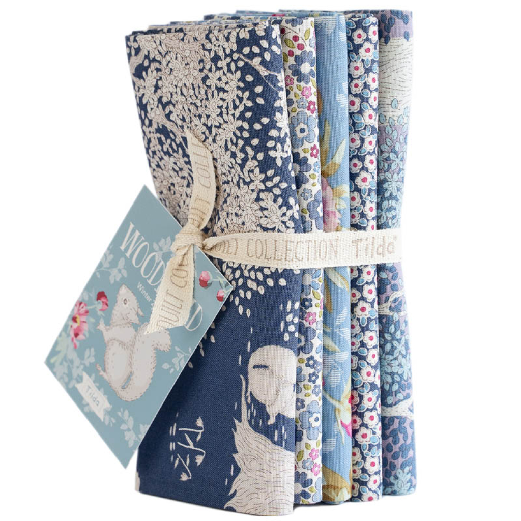 Fat Quarter Bundle Blue Woodland