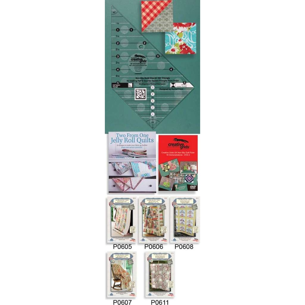 Creative Grids Non-Slip Multi Size Triangle 45° and 90°