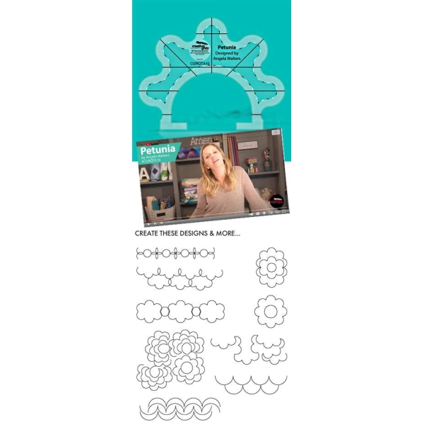 Creative Grids Non-Slip Machine Quilting Tool Petunia