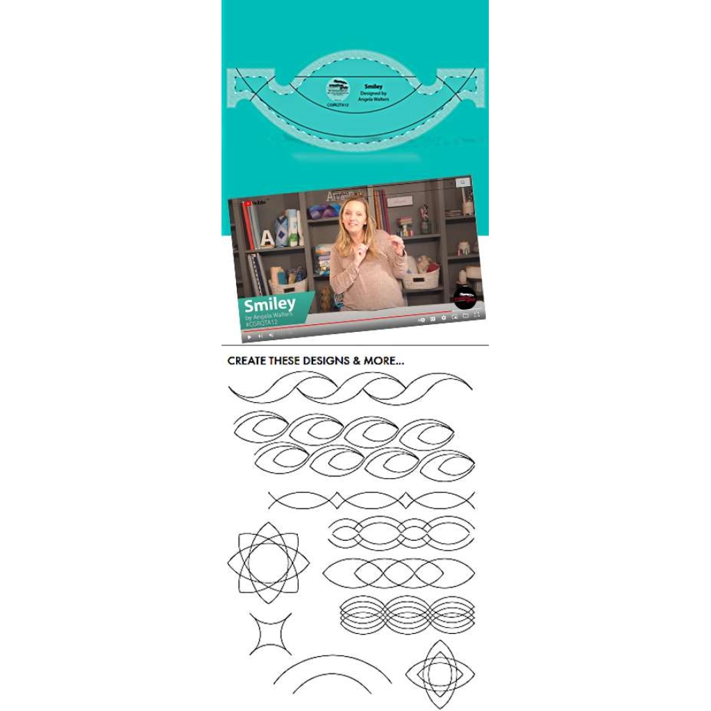 Creative Grids Non-Slip Machine Quilting Tool Smiley