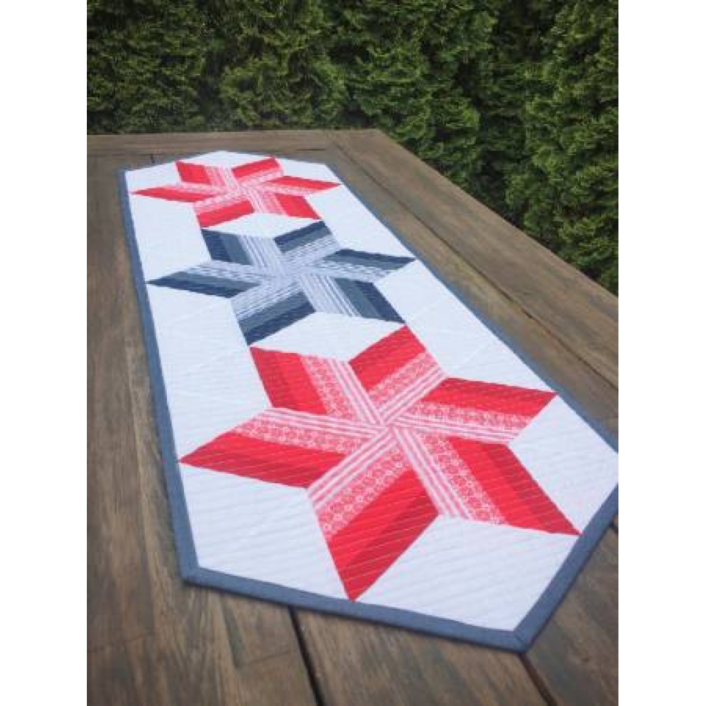 Twirl-n-spin table runner, Mønster fra Krista Moser