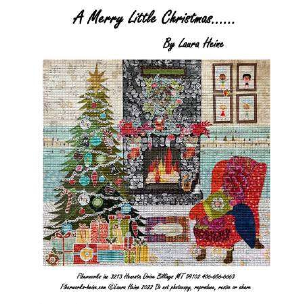 A Merry Little Christmas Collage Pattern by Laura Heine