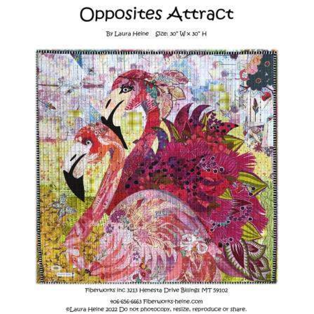 Opposites Attract Collage Pattern by Laura Heine