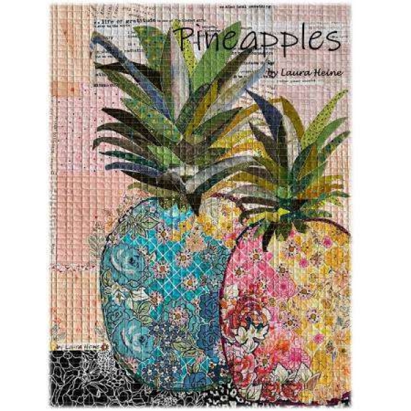 Pineapple Collage Pattern by Laura Heine