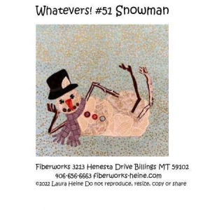 Whatevers! #51 Snowman Collage Pattern by Laura Heine