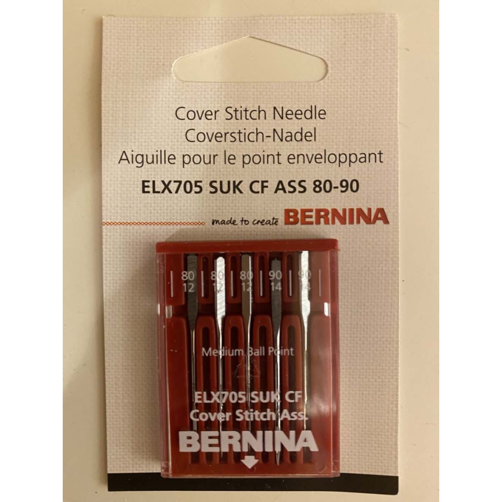 Bernina Cover stitch nål ELX705 SUK CF ass 80-90