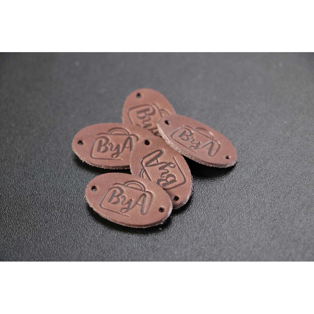 Leather Labels ByAnnie  Dark Brown