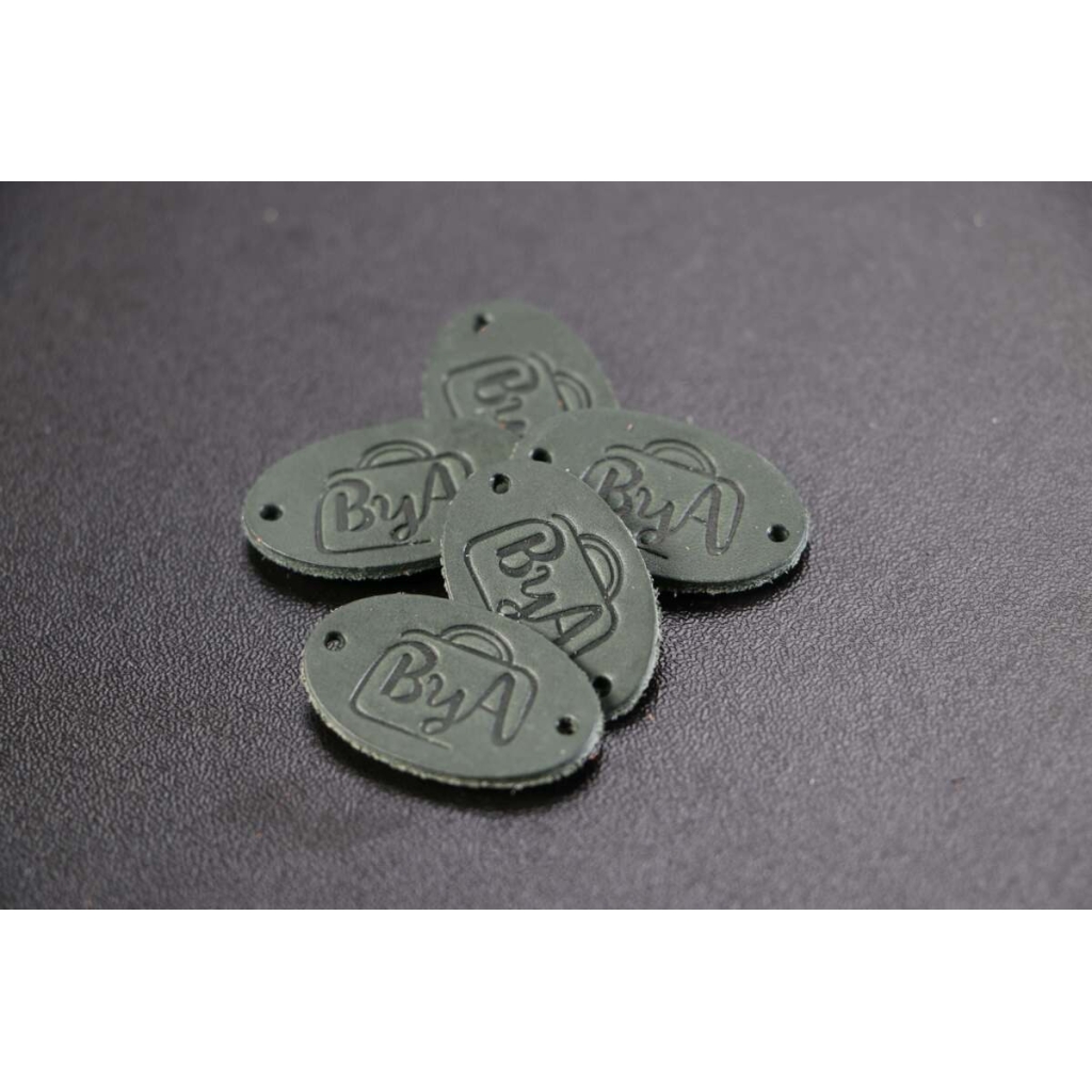 Leather Labels ByAnnie Dark Green