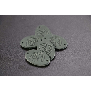 Leather Labels ByAnnie Dark Green