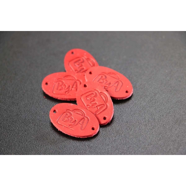 Leather Labels ByAnnie Red