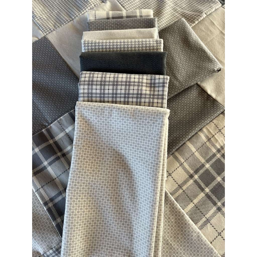 Grå flanell stoffpakke