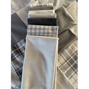 Grå flanell stoffpakke