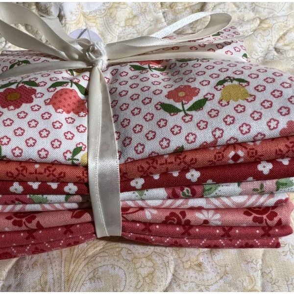 Rød Granny Chic 8x30cm, 8x30cm full bredde