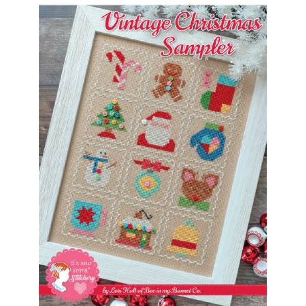 Vintage Christmas Sampler Cross Stitch