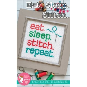 Eat. Sleep. Stitch. Repeat. Cross Stitch Pattern