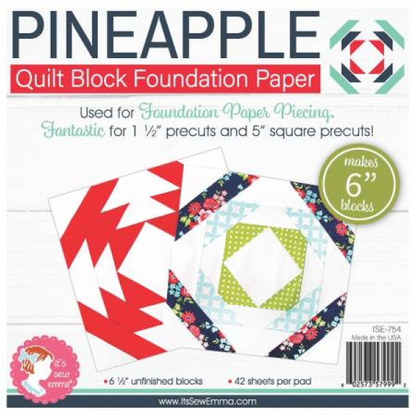 Pineapple 6in Block Foundation Paper Pad