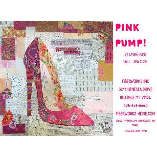 Pink Pump Collage Pattern
