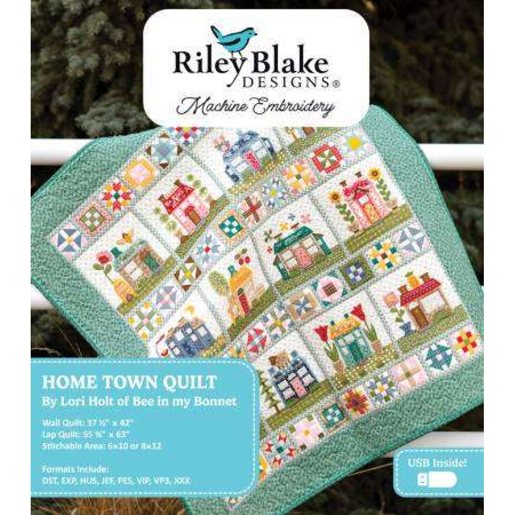 Home Town Quilt Projects - Machine Embroidery USB