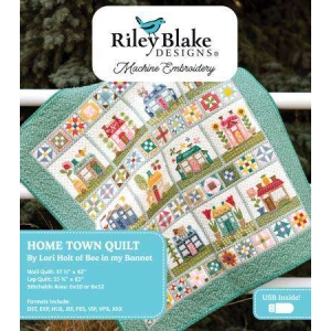 Home Town Quilt Projects - Machine Embroidery USB